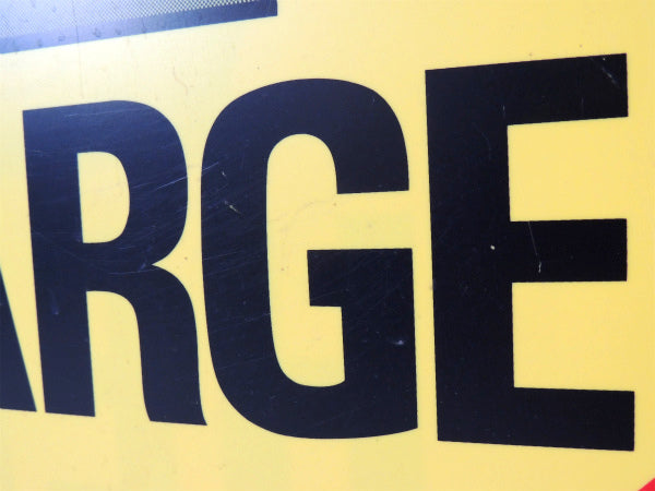 NEED HELP STOP&CHARGE・ビンテージ・常備品・両面 看板・USA・アメ車・サイン