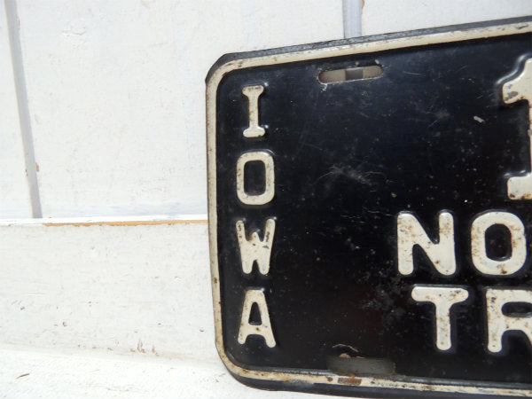 【IOWA】1-2 NON-RES.TRANSIT・1954年・ビンテージ・ナンバープレート・USA