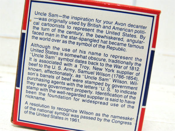 【エイボン・AVON・アンクルサム】ビンテージ・アフターシェーブローション・星条旗