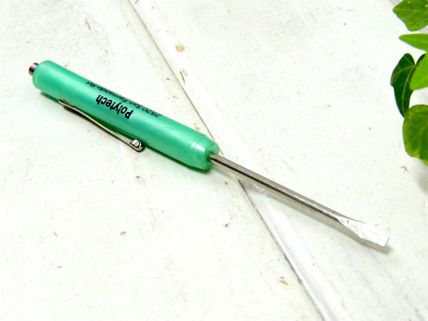 【polytech×ブルー】工業系・アドバタイジング・ビンテージ・ユーティリティー・ドライバー・工具