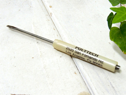 【polytech×白】工業系・アドバタイジング・ビンテージ・ユーティリティー・ドライバー・工具