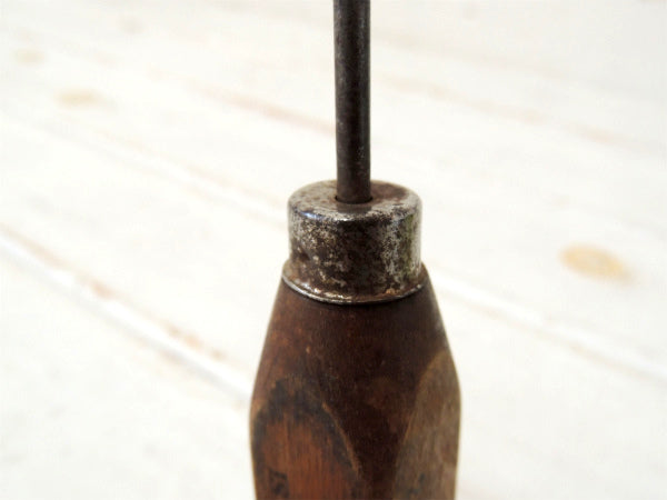 【SANTA ANA アイス】木製ハンドル・ヴィンテージ・アイスピック・USA・アドバタイジング