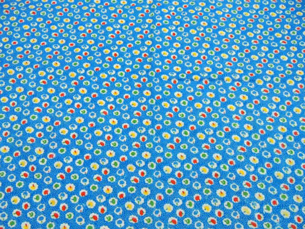 レトロ キノコ柄 フランネル素材 デッドストック ヴィンテージ ファブリック 生地 テキスタイル USA