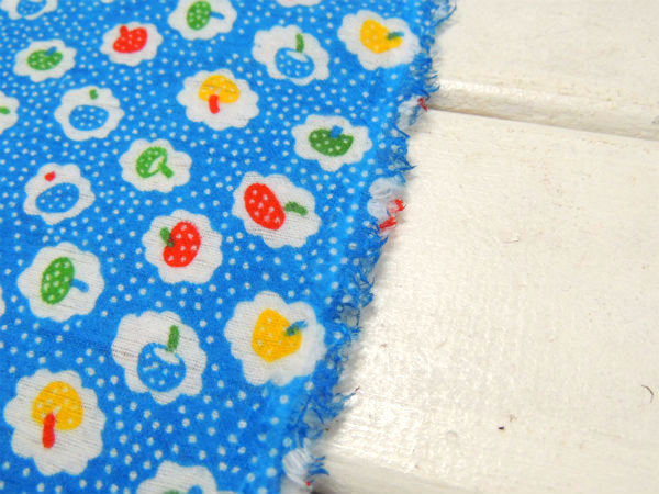 レトロ キノコ柄 フランネル素材 デッドストック ヴィンテージ ファブリック 生地 テキスタイル USA