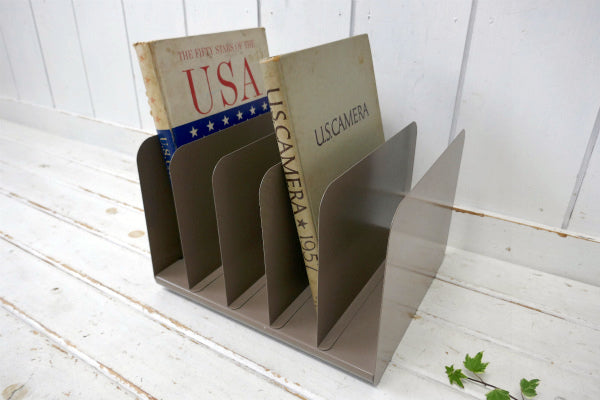 Steelmaster 工業系 メタル製 2Way ヴィンテージ 書類スタンド ファイルラック US