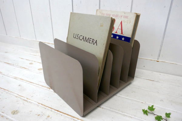 Steelmaster 工業系 メタル製 2Way ヴィンテージ 書類スタンド ファイルラック US