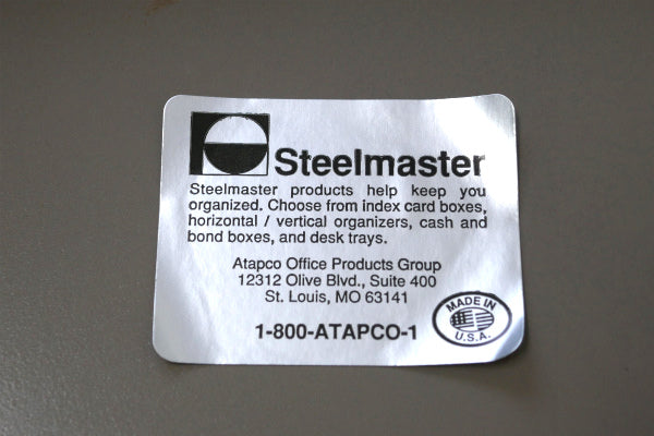 Steelmaster 工業系 メタル製 2Way ヴィンテージ 書類スタンド ファイルラック US