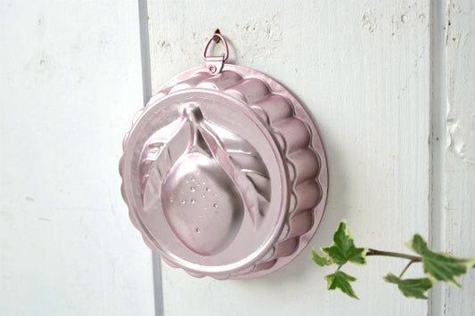 レモン ピンク アルミ製 ヴィンテージ ゼリーモールド 菓子型 モールド ゼリー型 キッチン用品