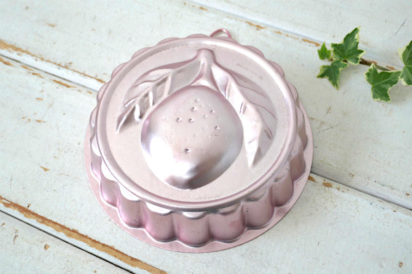 レモン ピンク アルミ製 ヴィンテージ ゼリーモールド 菓子型 モールド ゼリー型 キッチン用品