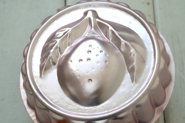 レモン ピンク アルミ製 ヴィンテージ ゼリーモールド 菓子型 モールド ゼリー型 キッチン用品