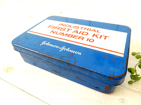 【INDUSTRIAL/ジョンソン&ジョンソン】ヴィンテージ・ファーストエイド・救急箱・工業系