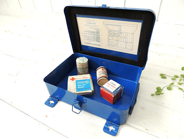 【INDUSTRIAL/ジョンソン&ジョンソン】ヴィンテージ・ファーストエイド・救急箱・工業系