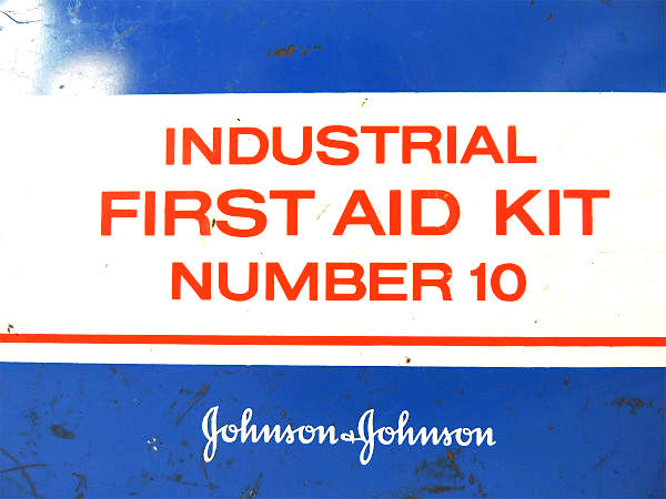 【INDUSTRIAL/ジョンソン&ジョンソン】ヴィンテージ・ファーストエイド・救急箱・工業系