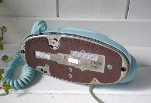 Western Electric 水色 ヴィンテージ 電話機 テレフォン USA