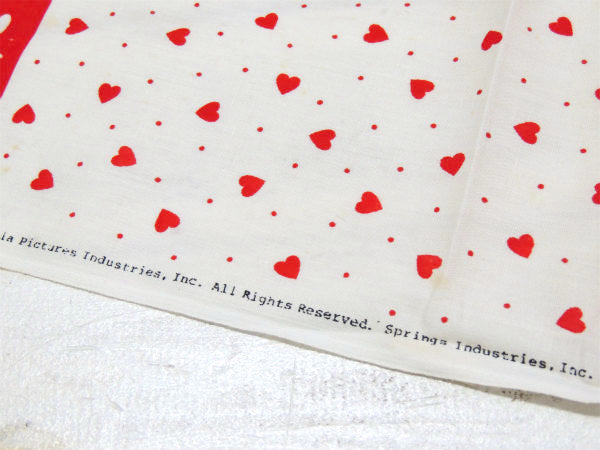 【ANNIE】アニー&サンディ・ハート柄・デッドストック・80'sヴィンテージ・ファブリック/生地