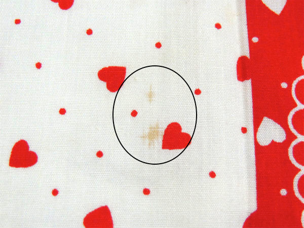 【ANNIE】アニー&サンディ・ハート柄・デッドストック・80'sヴィンテージ・ファブリック/生地