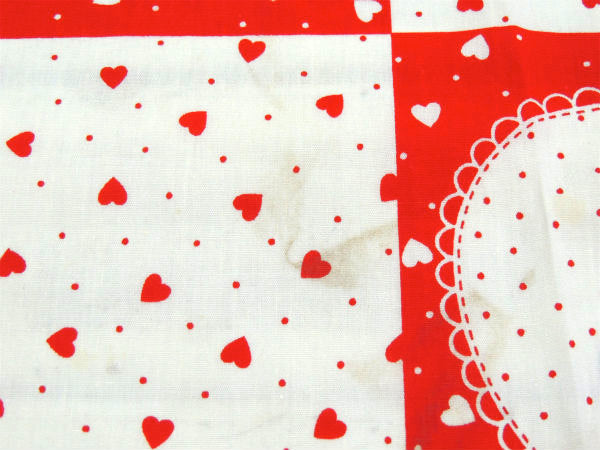 【ANNIE】アニー&サンディ・ハート柄・デッドストック・80'sヴィンテージ・ファブリック/生地