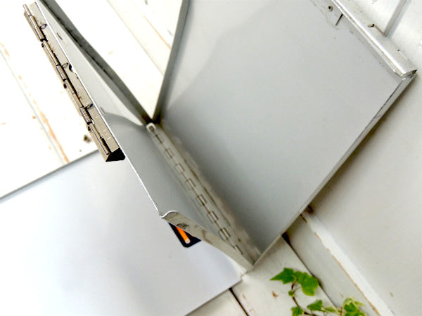 【SAUNDERS・工業系】アルミ製・書類ケース付き・ビンテージ・バインダー・クリップボード/USA