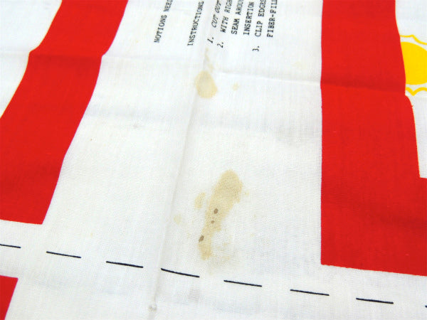 【ANNIE】アニー&サンディ・レインボー柄・クッション・ヴィンテージ・パネル生地/ファブリック