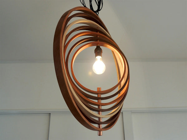 Avis Design California  7連 ペンダントランプ 木製 照明 カリフォルニア ライト フープランプ インテリア USA