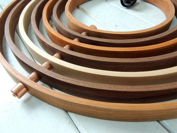 Avis Design California  7連 ペンダントランプ 木製 照明 カリフォルニア ライト フープランプ インテリア USA