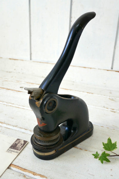 1934年 カリフォルニア 会社 アイアン製 アンティーク カンパニーシール エンボススタンプ 社判