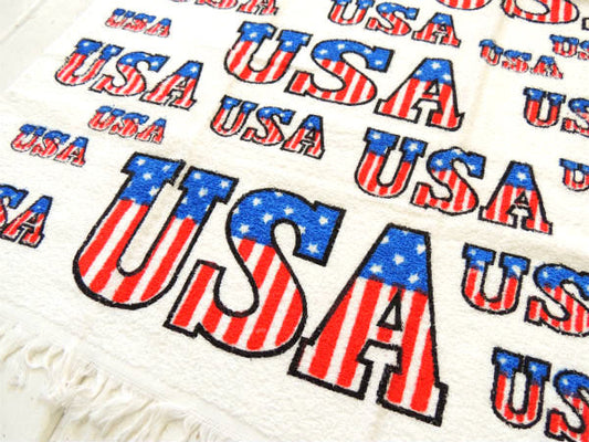 USA CANNON社・アメリカ国旗柄・デッドストック・ヴィンテージ・バスタオル・タオル・コットン