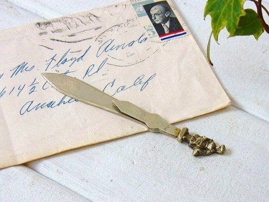 イタリア製 ブックマーカー付き・アンティーク・ステーショナリー・ペーパーナイフ レターオープナー