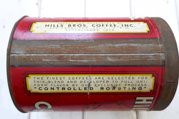 1920~1930s【HILLS BROS】ヒルスコーヒー・ビンテージ・コーヒー缶・店内ディスプレイ