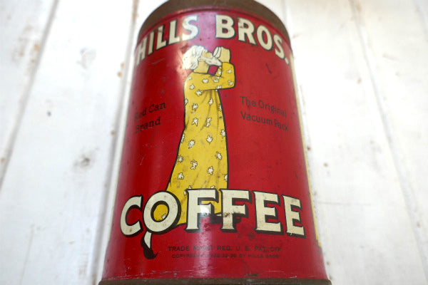 1920~1930s【HILLS BROS】ヒルスコーヒー・ビンテージ・コーヒー缶・店内ディスプレイ