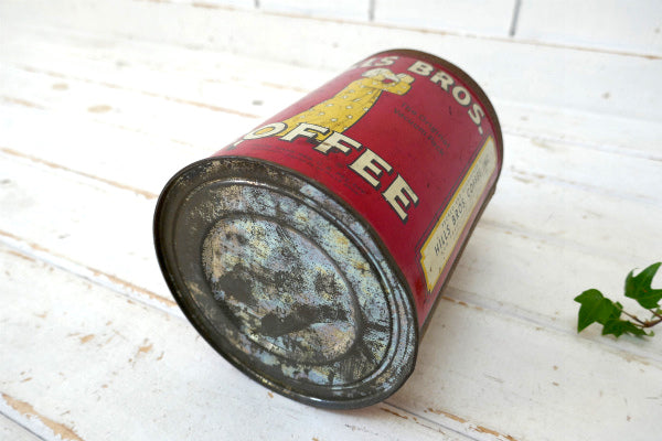 1920~1930s【HILLS BROS】ヒルスコーヒー・ビンテージ・コーヒー缶・店内ディスプレイ