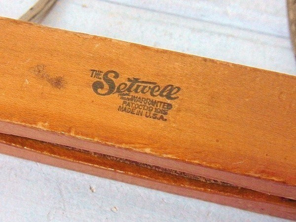 【The Setwell】アンティーク・木製・パンツハンガー/木製ハンガー USA