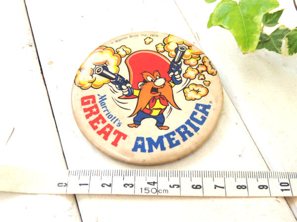 GREAT AMERICA ヨセミテ・サム・キャラクター・ビンテージ・缶バッジ