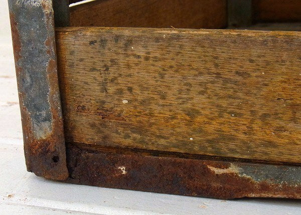 【GOLDEN STATE CO】白いペンキ付き・ヴィンテージ・ウッドボックス/木箱/ガレージ