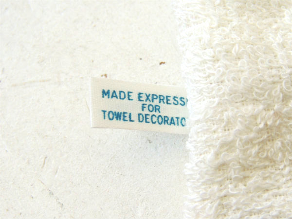 フラワー&星条旗・CANNON社・デッドストック・70's・ヴィンテージ・ハンドタオル・コットン