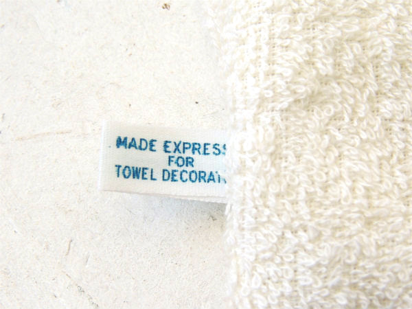 LOVE 星条旗&ハート柄・デッドストック・70's・ヴィンテージ・ハンドタオル・ヒッピースタイル