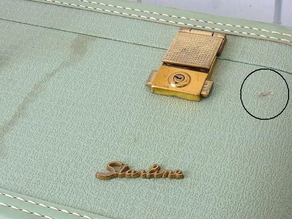 【Starline】ミントグリーン色・ヴィンテージ・スーツケース/トランク(L) USA