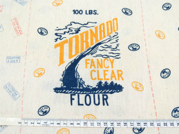 【フィードサック&フラワーサック】デッドストック未使用・ヴィンテージ・6パネル生地/ファブリック①