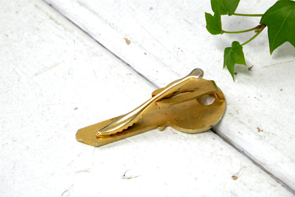 【YALE・USA】鍵・モチーフ・ヴィンテージ・タイピン・ゴールドトーン・key・アクセサリー