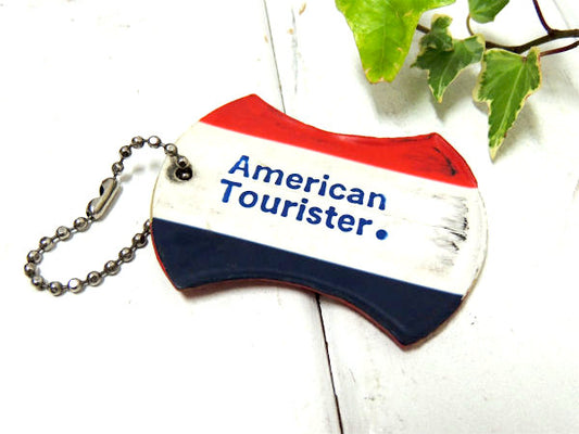 【アメリカン・ツーリスター】ヴィンテージ・トリコロール・ネームタグ・ボールチェーン付き