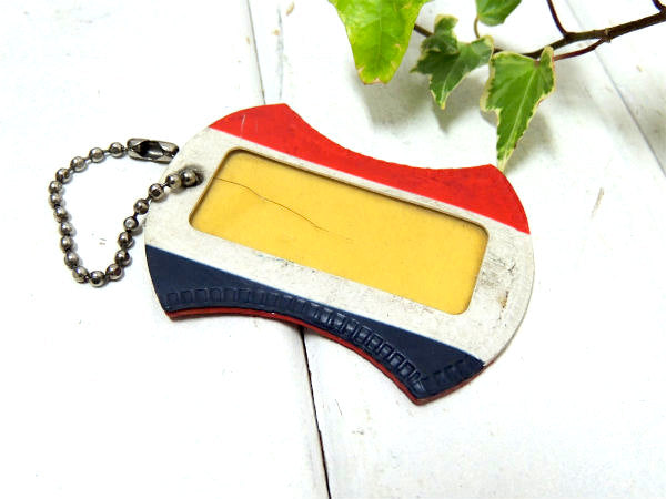 【アメリカン・ツーリスター】ヴィンテージ・トリコロール・ネームタグ・ボールチェーン付き