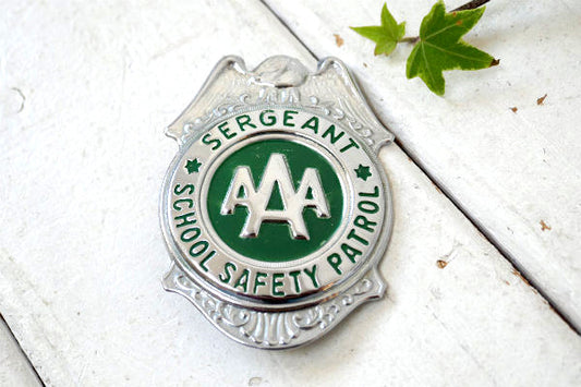 AAA・トリプルエー 1945〜60's・アドバタイジング・ビンテージ・バッジ・パトロール・US