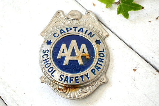 AAA・トリプルエー 1960〜70's・アドバタイジング・ビンテージ・バッジ・パトロール・US