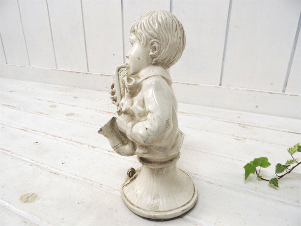 Universal Statuary 1971年 サックスを吹く少年 ヴィンテージ ドール 人形 置物 オブジェ 店内装飾品