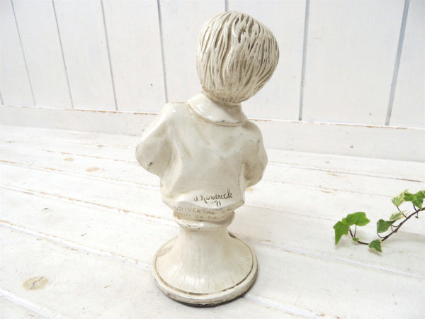 Universal Statuary 1971年 サックスを吹く少年 ヴィンテージ ドール 人形 置物 オブジェ 店内装飾品