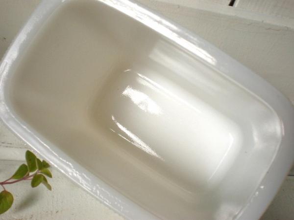 ヘーゼルアトラス ヴィンテージ レフリジレイター 保存容器 ミルクガラス USA キッチン雑貨 USA