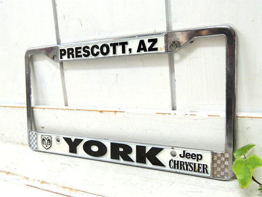 【Jeep・CHRYSLER・DODGE】ビンテージ・ナンバープレート用・ナンバーフレーム・US