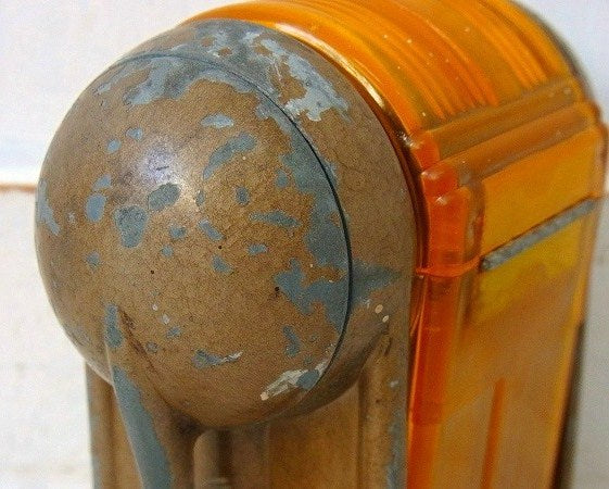 【DIXON】オレンジ色のスケルトン・アンティーク・ペンシルシャープナー/鉛筆削り USA