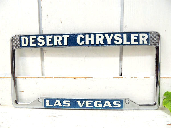 【ラスベガス・クライスラー】USサイズ・ヴィンテージ・ナンバープレート用・フレーム・アメ車