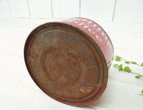 【Schilling COFFEE】サンフランシスコ・ティン製・ヴィンテージ・コーヒー缶・ブリキ缶